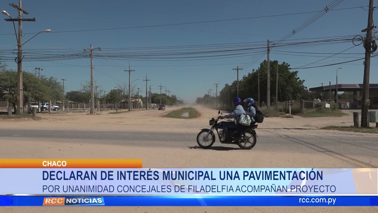 DECLARAN DE INTERÉS MUNICIPAL UNA PAVIMENTACIÓN