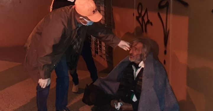 En la fría noche y madrugada, la SEN asistió a 36 personas en situación de calle