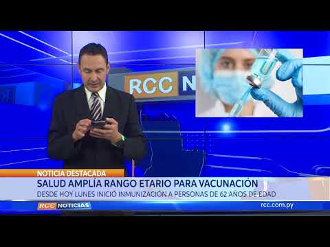 Salud amplia rango etario para vacunación