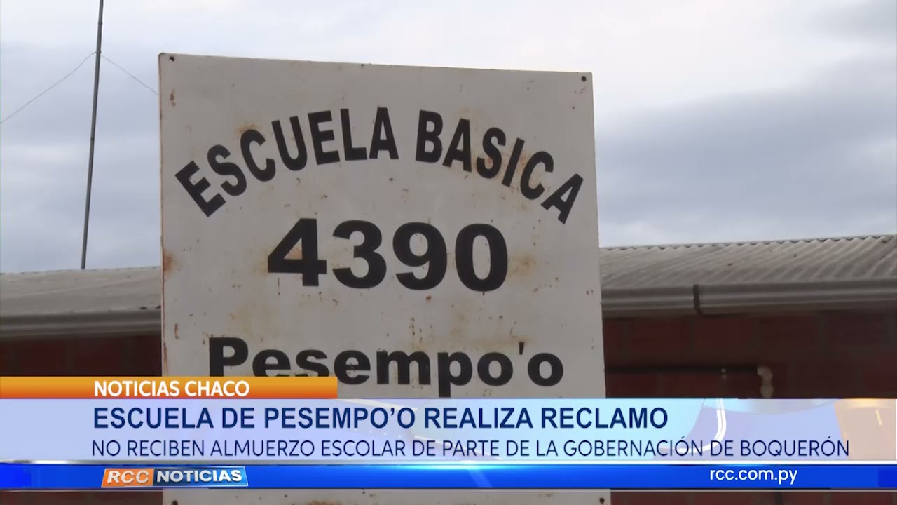 📍-Escuela Pesempo'o realiza reclamo