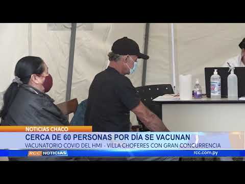 ➡️Cerca de 60 personas por día se vacunan