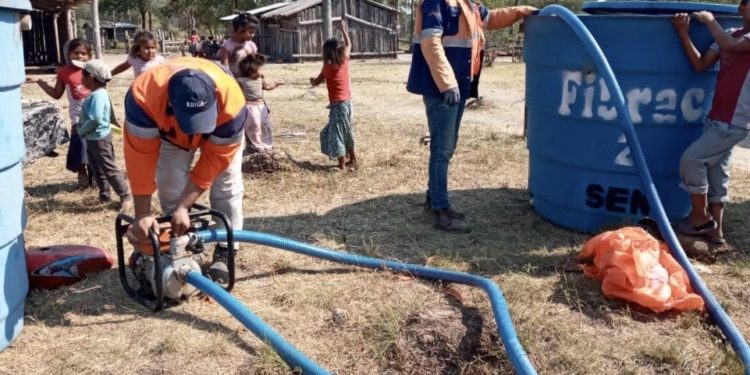 SEN distribuyó 2.100.000 litros de agua a comunidades chaqueñas