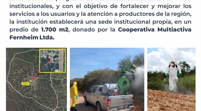 Senave tendrá su propia sede en Filadelfia, Boquerón