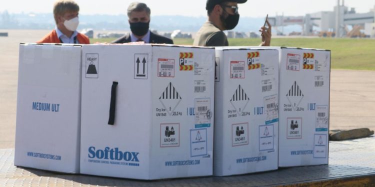 Arriba nuevo lote de 33.900 vacunas Pfizer