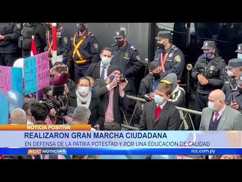 REALIZARON GRAN MARCHA CIUDADANA