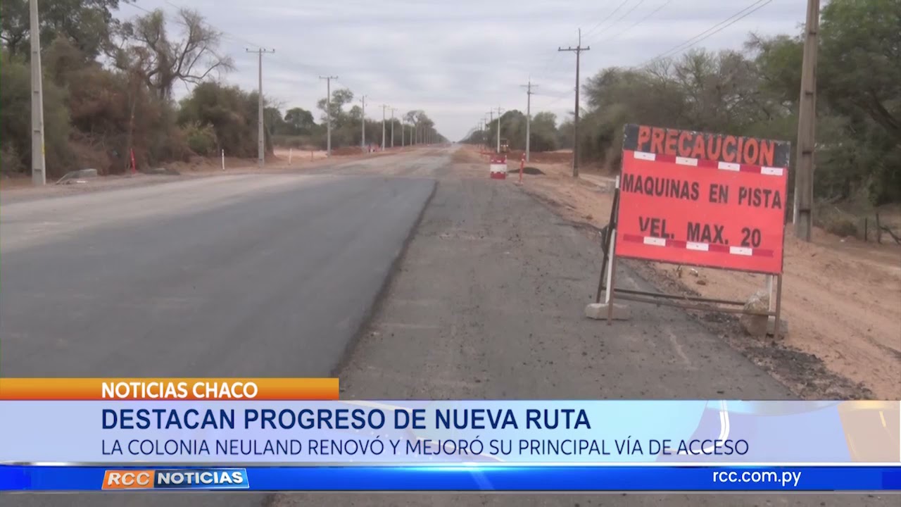 Destacan progreso de una nueva ruta.