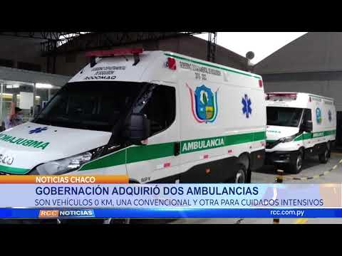 Son vehículos 0km  Una convencional y otra para cuidados intensivos