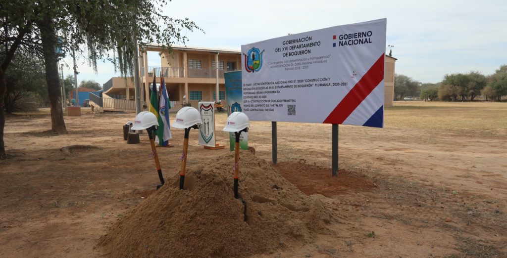 Invierten G. 164 millones para construcción de cercado perimetral para colegio
