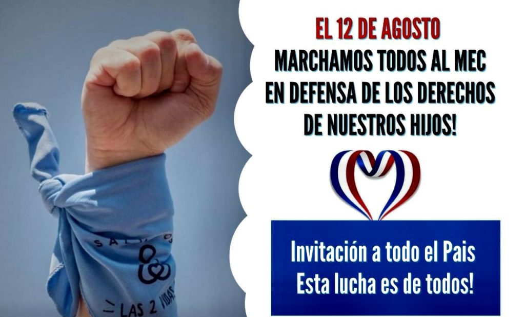 Invitan a marcha pro vida y familia este próximo 12 de agosto Invitan a marcha pro vida y familia este próximo 12 de agosto