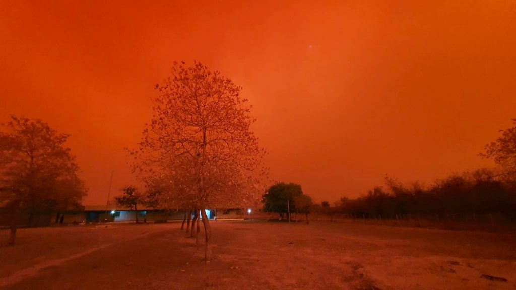 Chaco: amanecer entre el humo y el polvo Chaco: amanecer entre el humo y el polvo