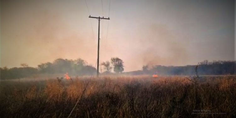 Conectividad del Chaco Central nuevamente fue afectada por la quema de pastizales