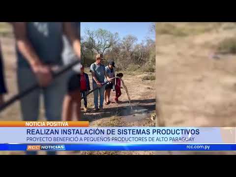 Realizan instalación de sistemas productivos