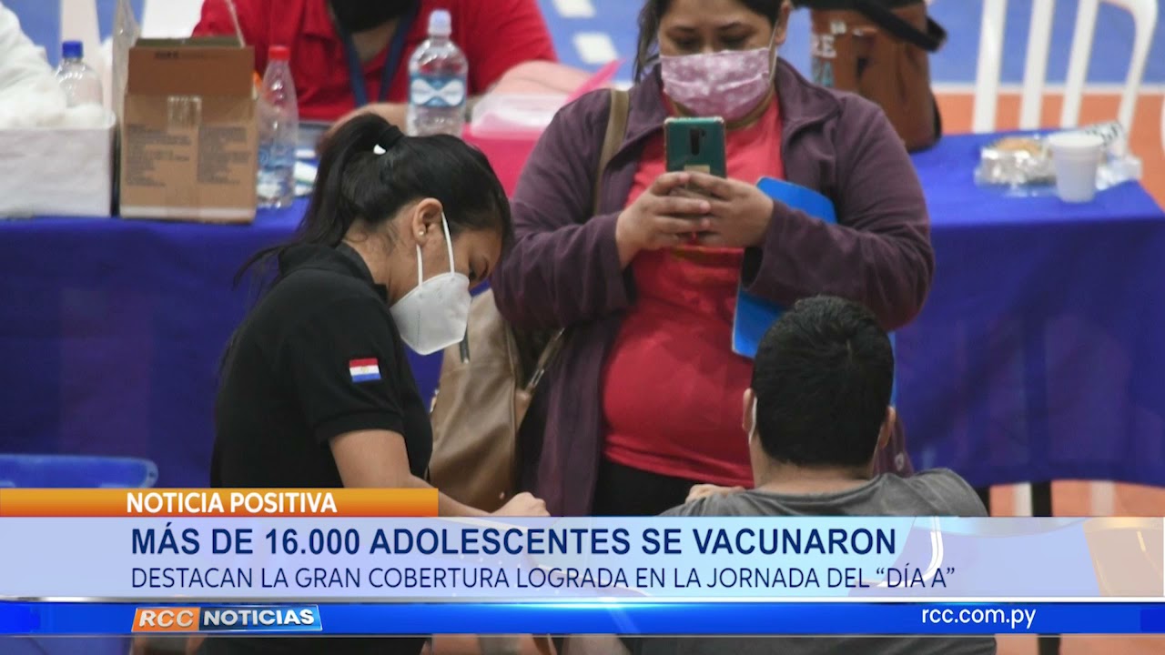 Más de 16 000 adolescentes se vacunaron