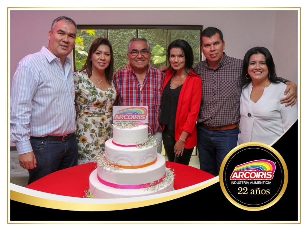 Arcoiris celebra 22 años en el mercado nacional brindando productos alimenticios