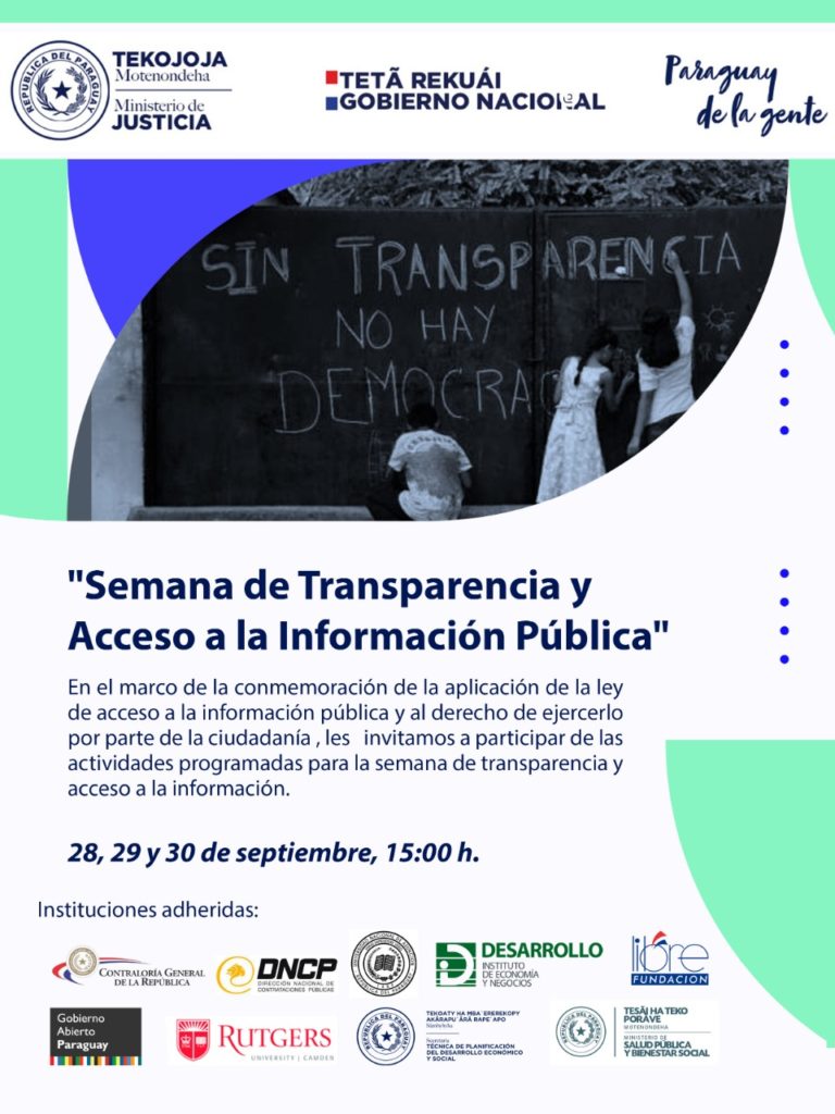Semana de Transparencia y Acceso a la Información Pública Semana de Transparencia y Acceso a la Información Pública