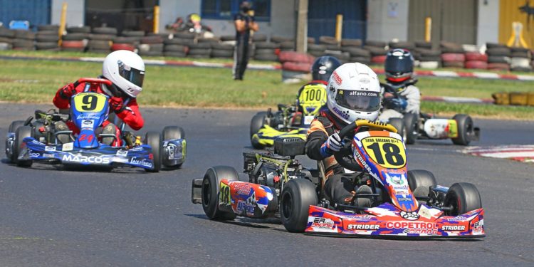 Vibrantes carreras en la sexta fecha del Nacional de Karting