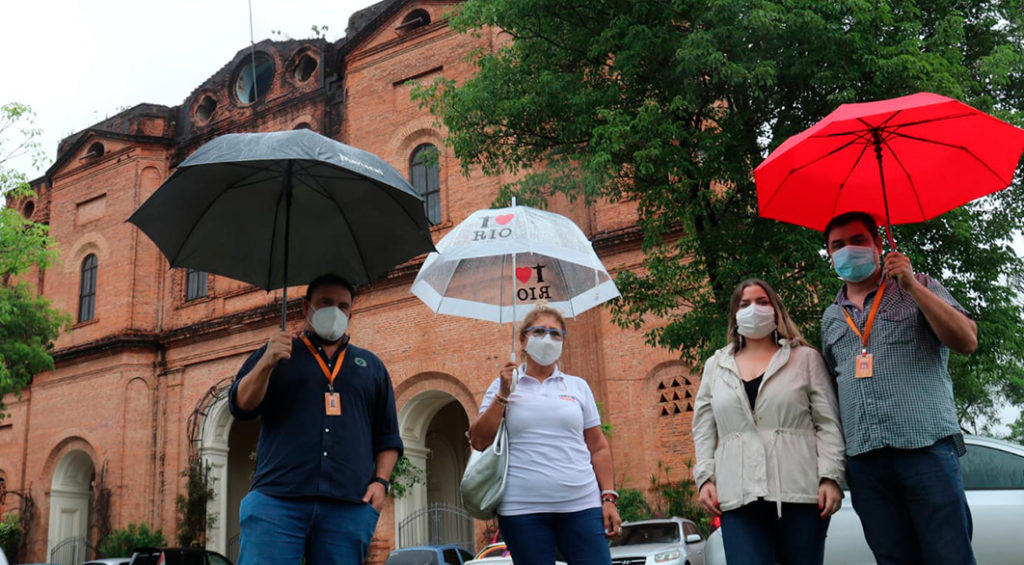 Técnicos del MOPC verificaron condiciones del muro de la Iglesia de La Encarnación