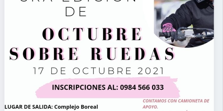 Avanzan los preparativos para la tercera edición de “Octubre Rosa Sobre Ruedas”