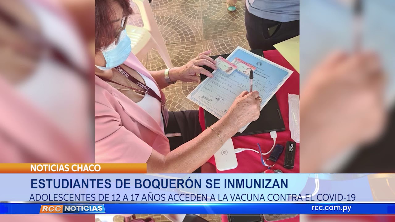 ESTUDIANTES DE BOQUERÓN SE INMUNIZAN