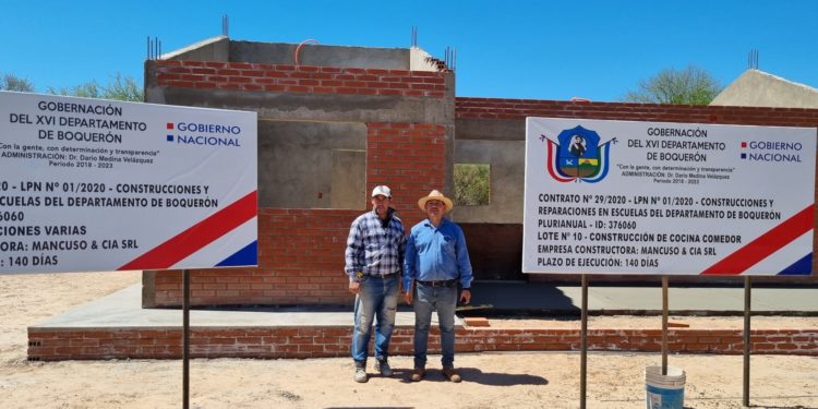 Destacan avance de obras en el sector educativo para el departamento de Boquerón