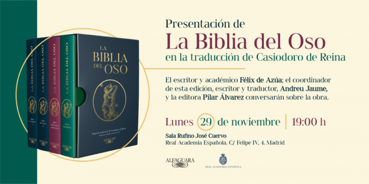 Presentarán el libro «La Biblia del Oso»