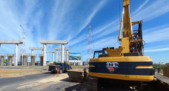 Puente Héroes del Chaco: se colocan pilotes para viaducto de interconexión Puente Héroes del Chaco: se colocan pilotes para viaducto de interconexión