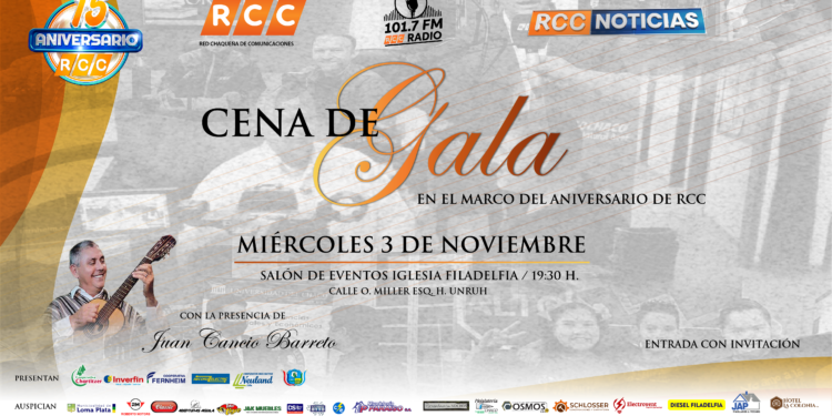 Juan Cancio Barreto participará de la cena de aniversario de la RCC