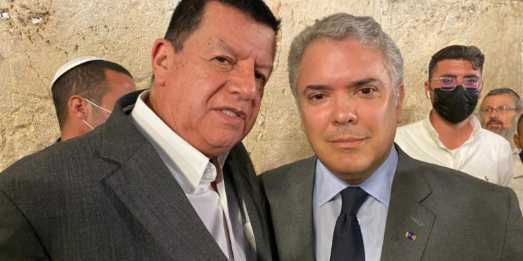 Eduardo Gómez, Canciller de la AEL, acompañó a Duque en su visita a Jerusalén
