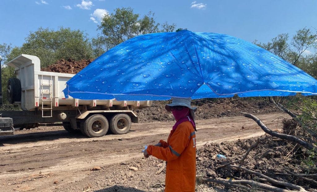 Con estrictos controles de seguridad y salud ocupacional, avanzan obras de la Transchaco Con estrictos controles de seguridad y salud ocupacional, avanzan obras de la Transchaco