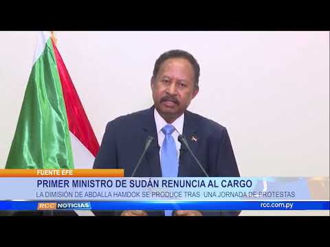 PRIMER MINISTRO DE SUDÁN RENUNCIA AL CARGO