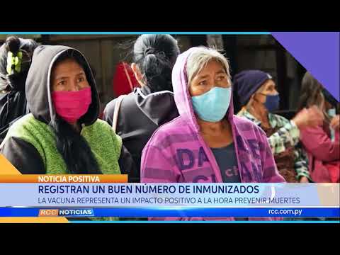 REGISTRAN UN BUEN NÚMERO DE INMUNIZADOS