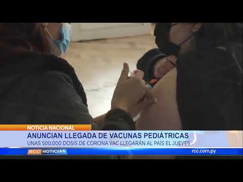 ANUNCIAN LLEGADA DE VACUNAS PÉDIATRICAS