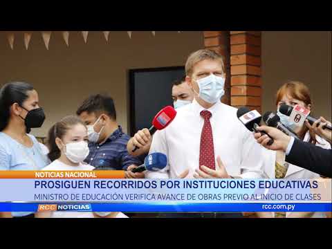 PROSIGUEN RECORRIDOS POR INSTITUCIONES EDUCATIVAS