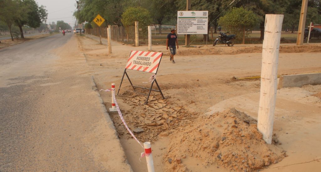 Retomarán construcción de pavimentación de la calle Boquerón