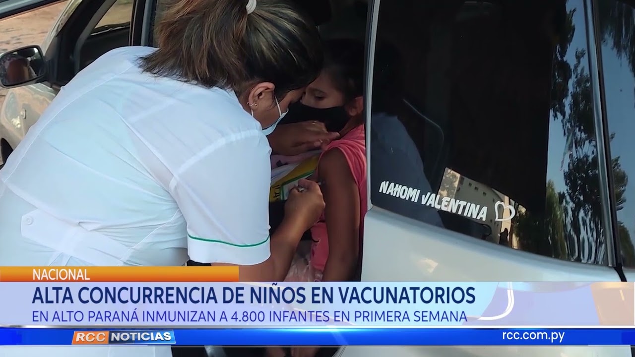 ALTA CONCURRENCIA DE NIÑOS EN VACUNATORIOS