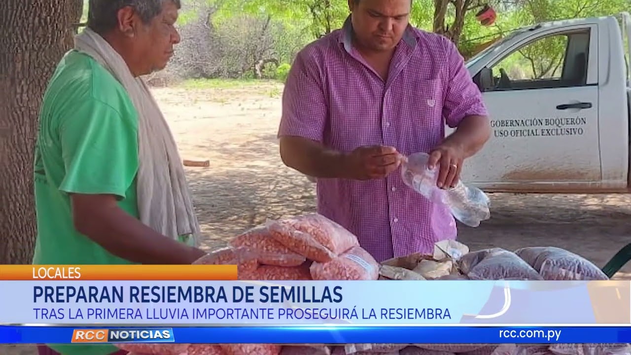 PREPARAN RESIEMBRA DE SEMILLAS