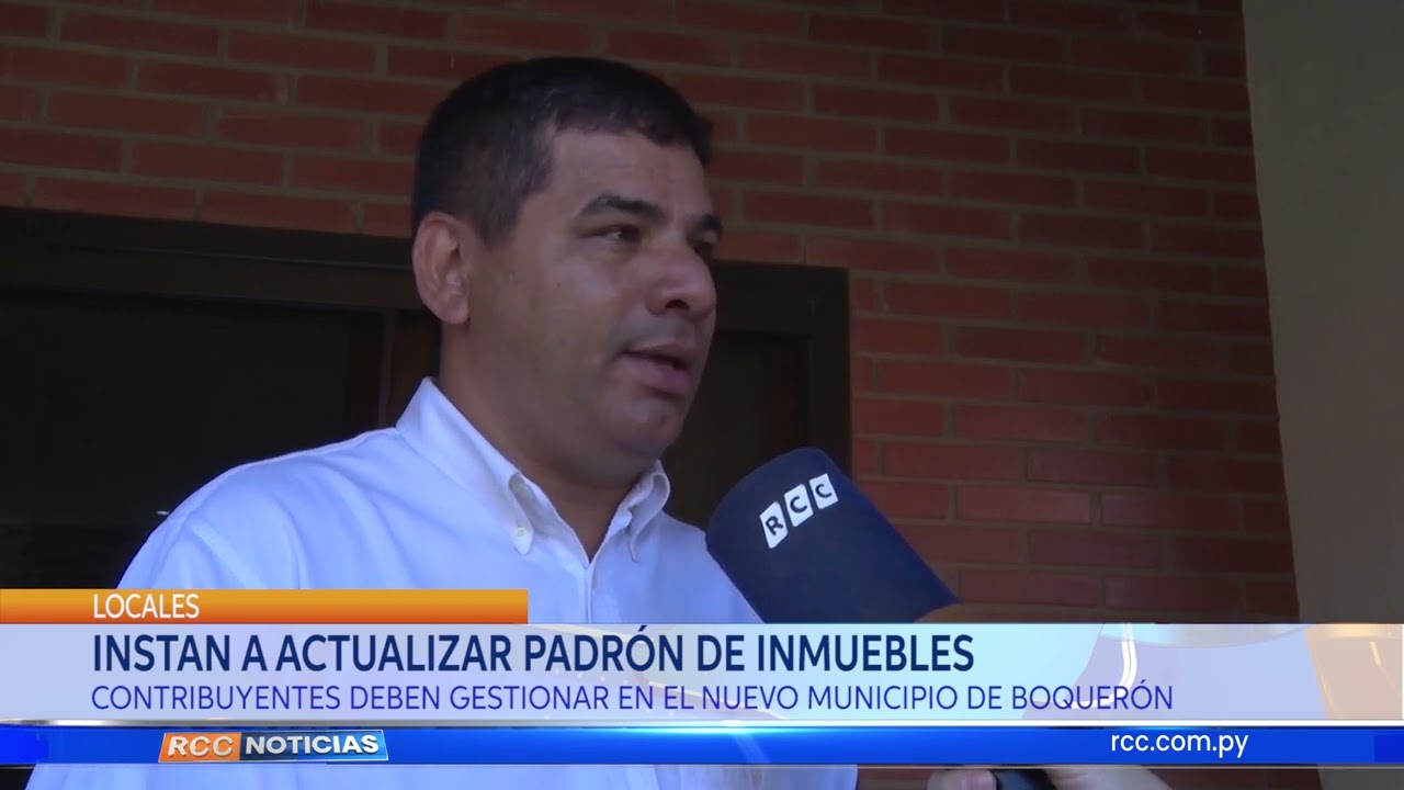 INSTAN A ACTUALIZAR PADRÓN DE INMUEBLES