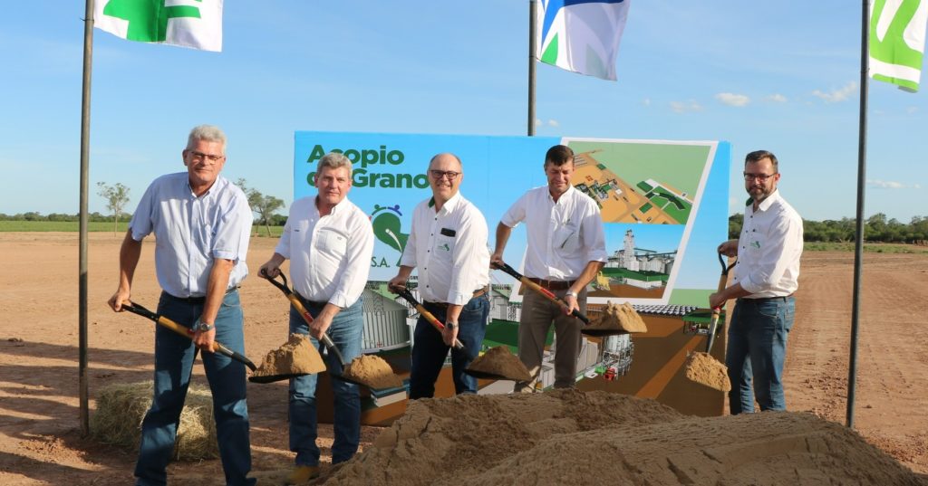 Iniciaron la construcción del “Acopio de Granos” de Pioneros del Chaco
