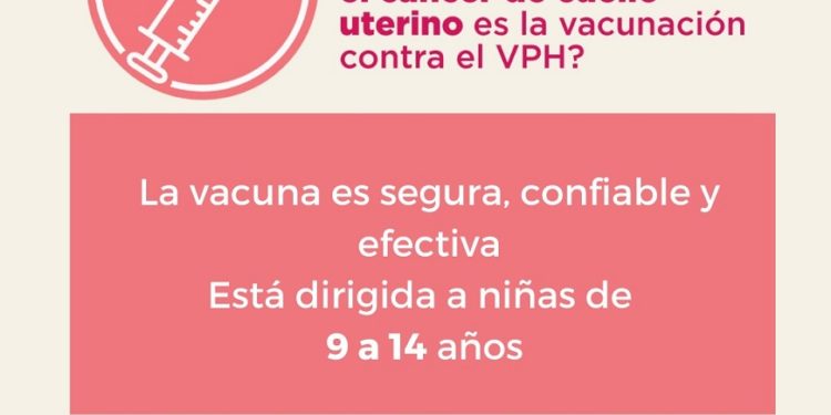 Cáncer de cuello uterino es prevenible con vacuna gratuita