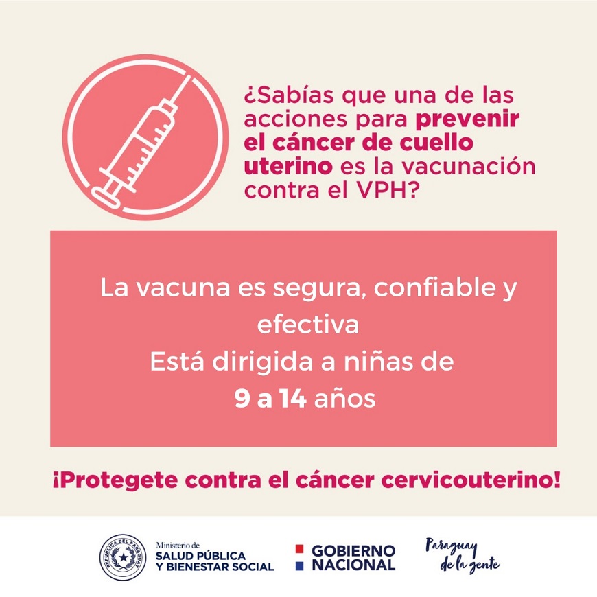 Cáncer de cuello uterino es prevenible con vacuna gratuita