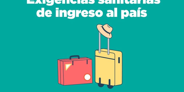 Desde mañana jueves, regirán nuevas exigencias sanitarias de ingreso al país