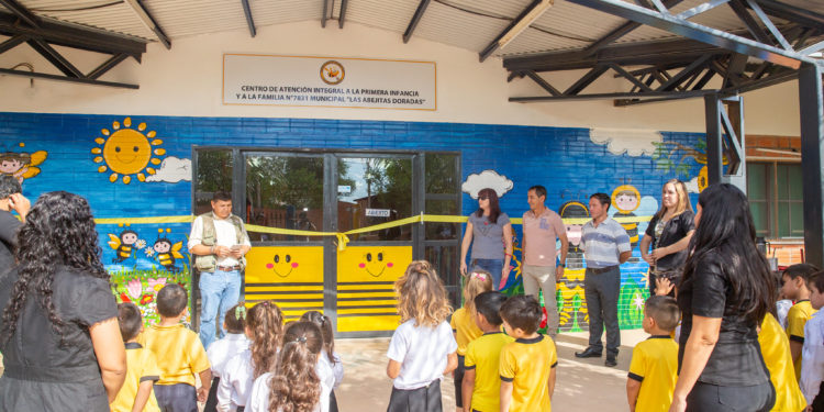 Inauguraron obras de mejoramiento en el Centro de Atención Integral Municipal Abejitas Doradas