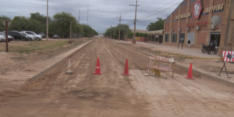 Reinician obras sobre la calle Boquerón