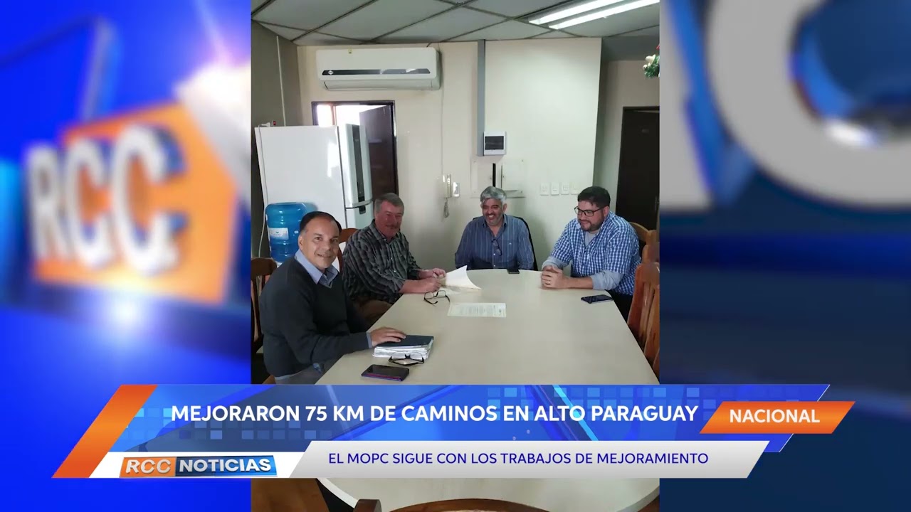 En Alto Paraguay se mejoraron 75 km de caminos