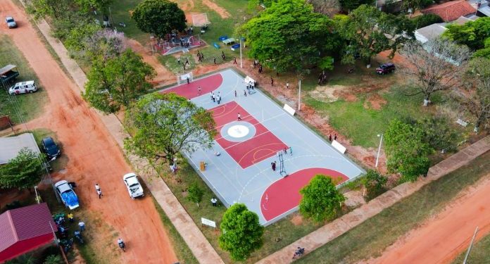 Destacan avances en las obras para futuras Plazas Deportivas SND en San Pedro