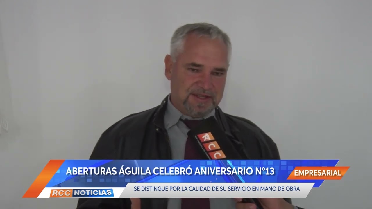 Aberturas Águila celebró sus trece años de trayectoria siendo reconocida por su buen servicio.