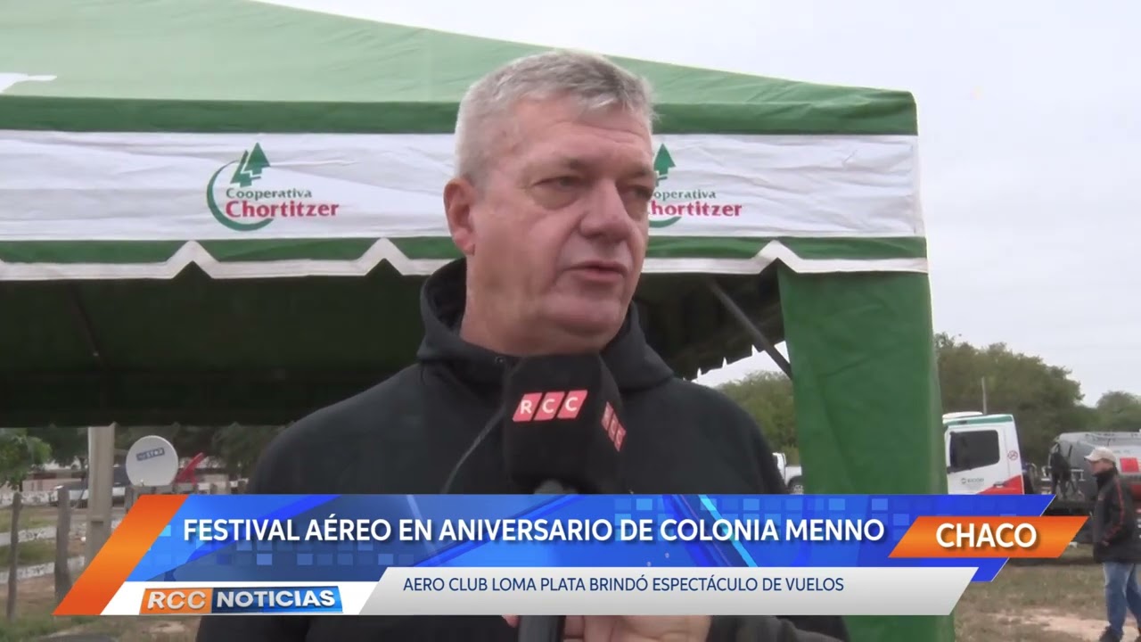 Gran espectáculo aéreo en medio del aniversario de la Colonia Menno