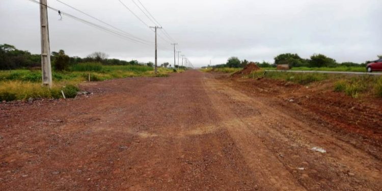 Prosiguen obras en el tramo Remanso-Falcón con ejecución de pedraplén y alcantarillas