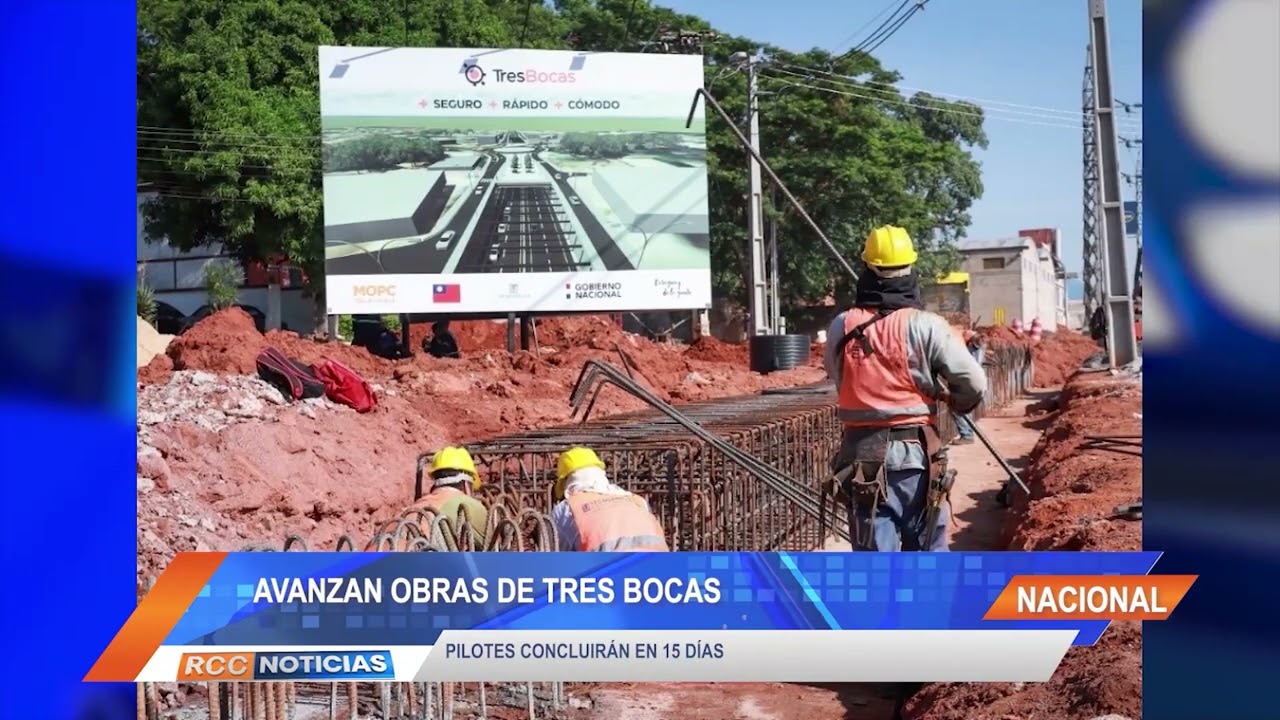 Pilotes de Tres Bocas concluirán en 15 días.