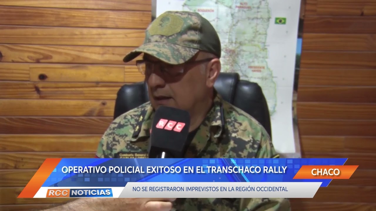 Exitoso operativo policial el último fin de semana en el marco del Transchaco Rally.